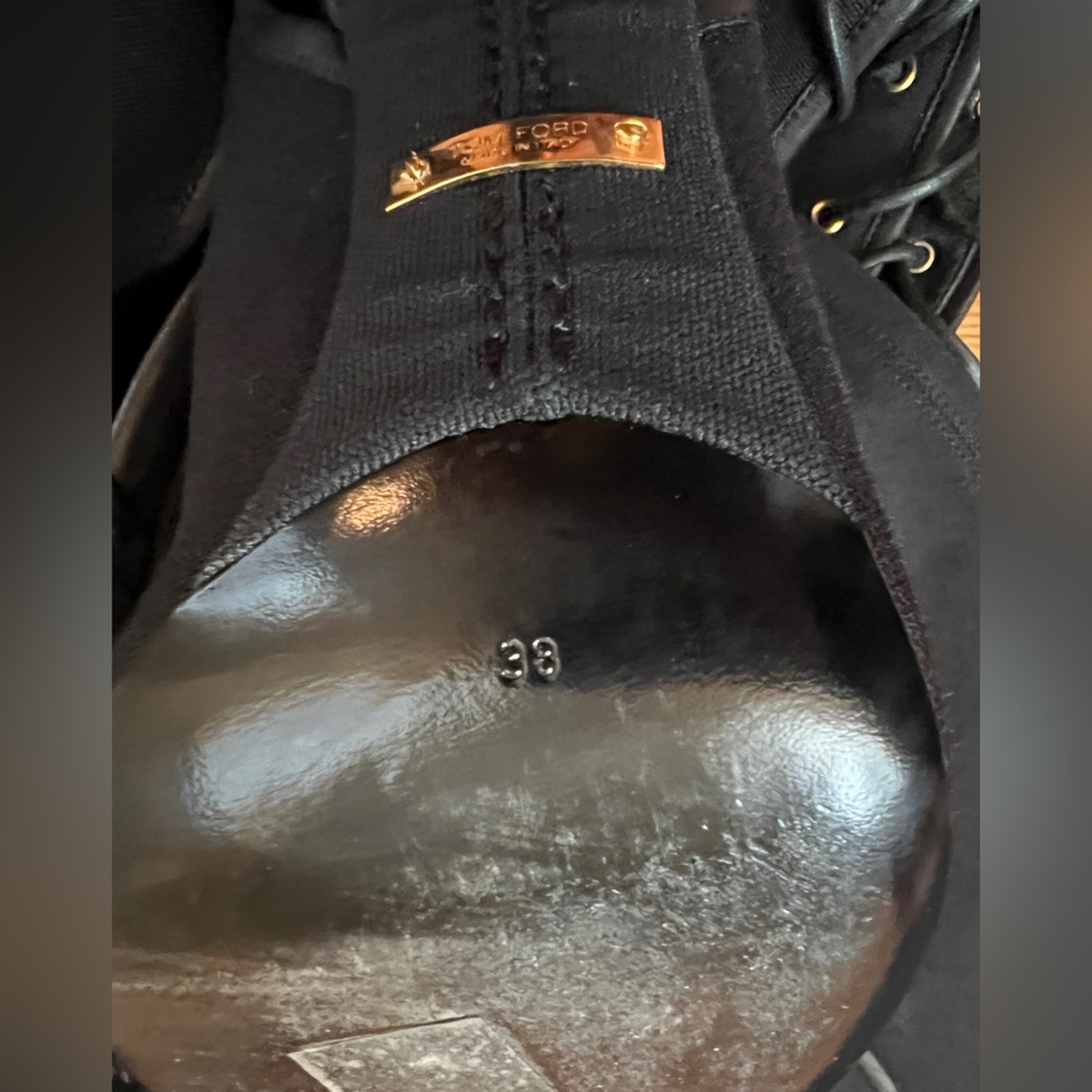 TOM FORD Canvas Over The Knee Boots Sz 38 US 7 - Picture 12 of 16